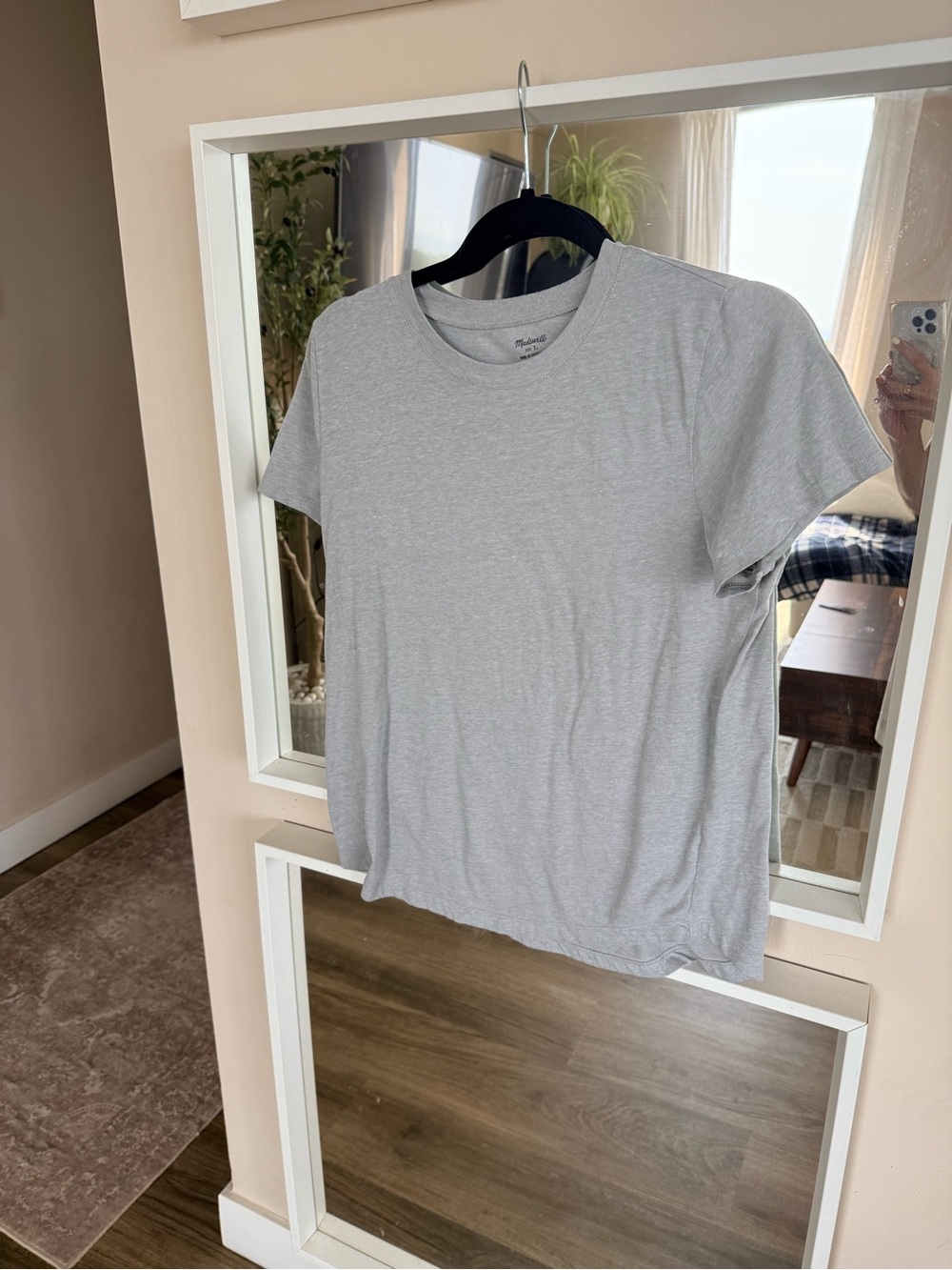 Madewell Light Gray Crewneck Tee
